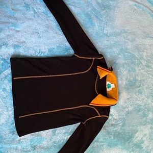 Womens Collar Top Black Size Large